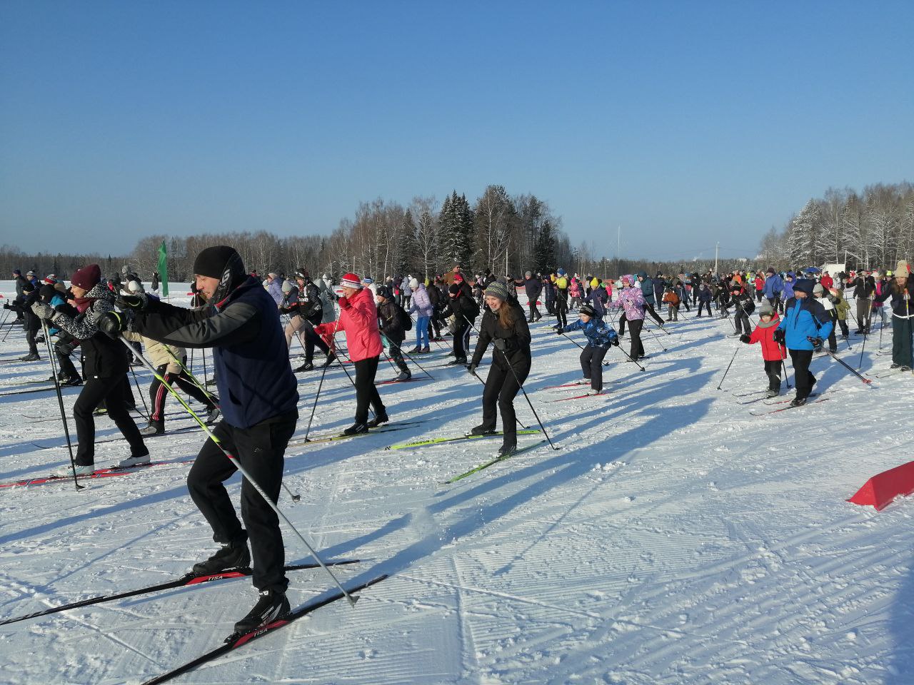 Все на лыжную базу: Сыктывкарцы принимают участие в гонке «Лыжня России – 2024»